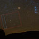 Lucy’s Instrument Pointing Platform was pointed near the constellation Orion, and the T2CAM field included the Rosette Nebula.